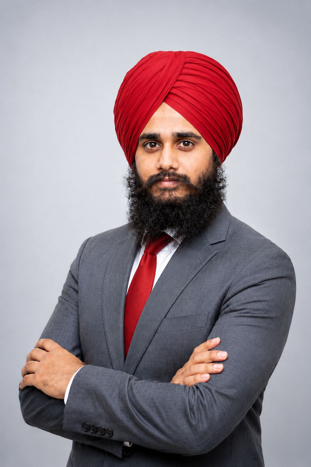 Portrait of Akashdeep Singh, Italian-Punjabi professional based in Brescia